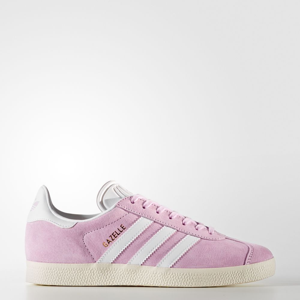 Adidas Gazelle - Originals γυναικεια - Ροζ/Ασπρα/Χρυσο Χρωμα Μεταλλικός,Μέγεθος: EU 36 – 54 2/3 (847